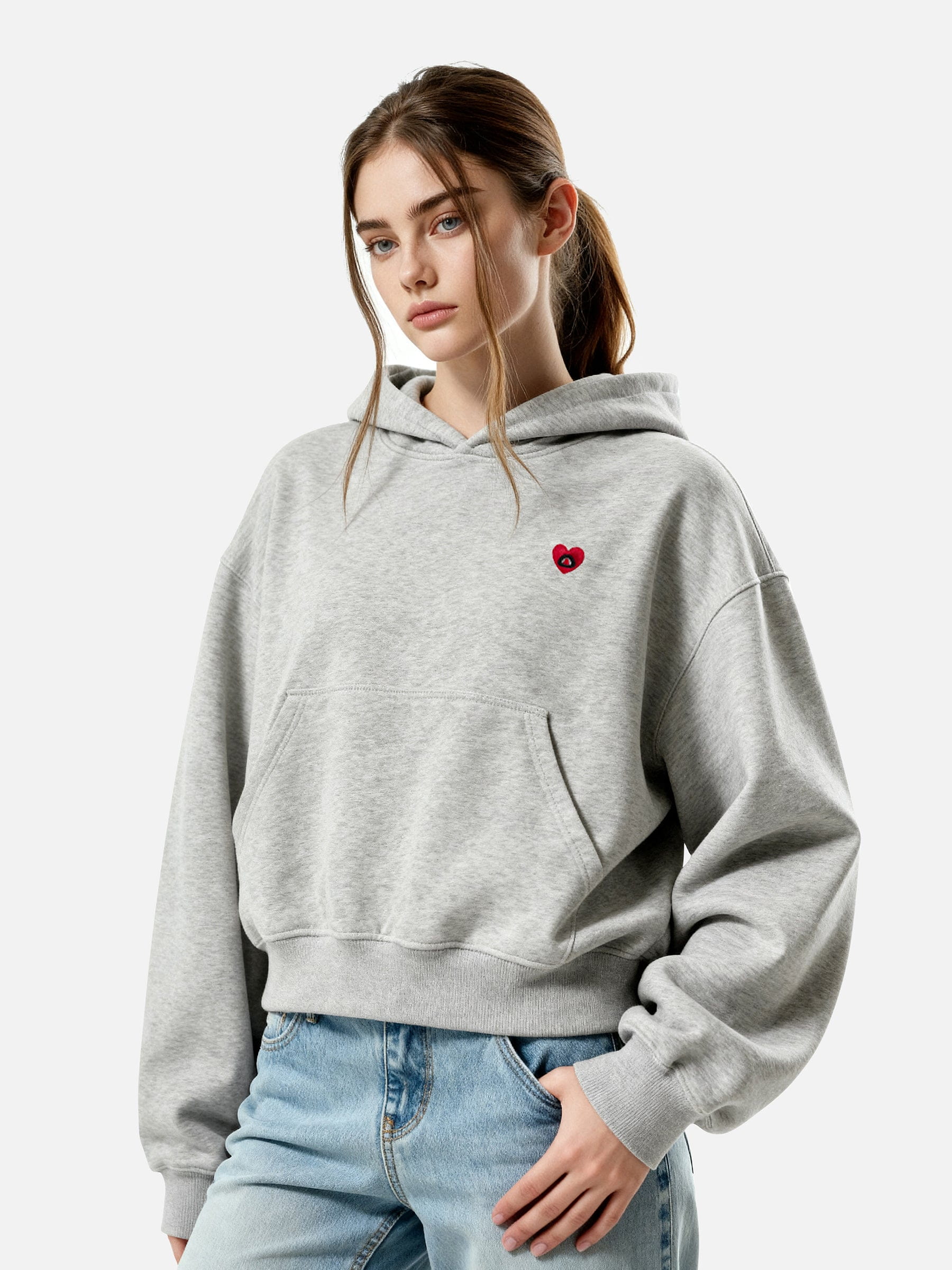 Aelfric Eden Solid Boxy Pullover V302 Hoodie - Image 3