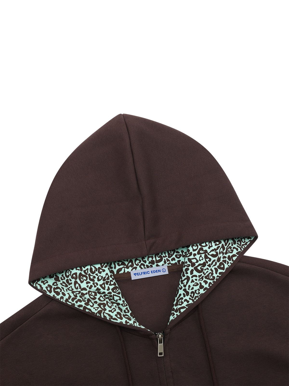 Aelfric Eden Leopard Star Graphic Zip Up Hoodie - Image 8