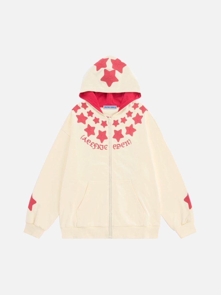 Aelfric Eden Chain Stitch Eden Star Zip Up Hoodie