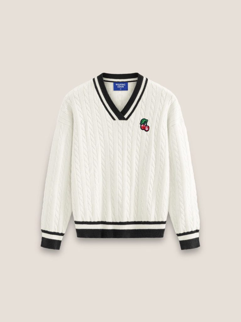 Aelfric Eden Essential Color Blocking Cable Sweater