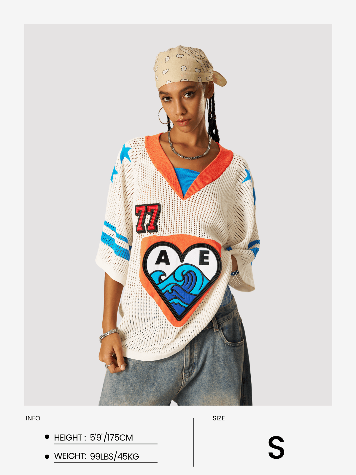 Aelfric Eden 77 Mesh V-Neck Knit - Image 11