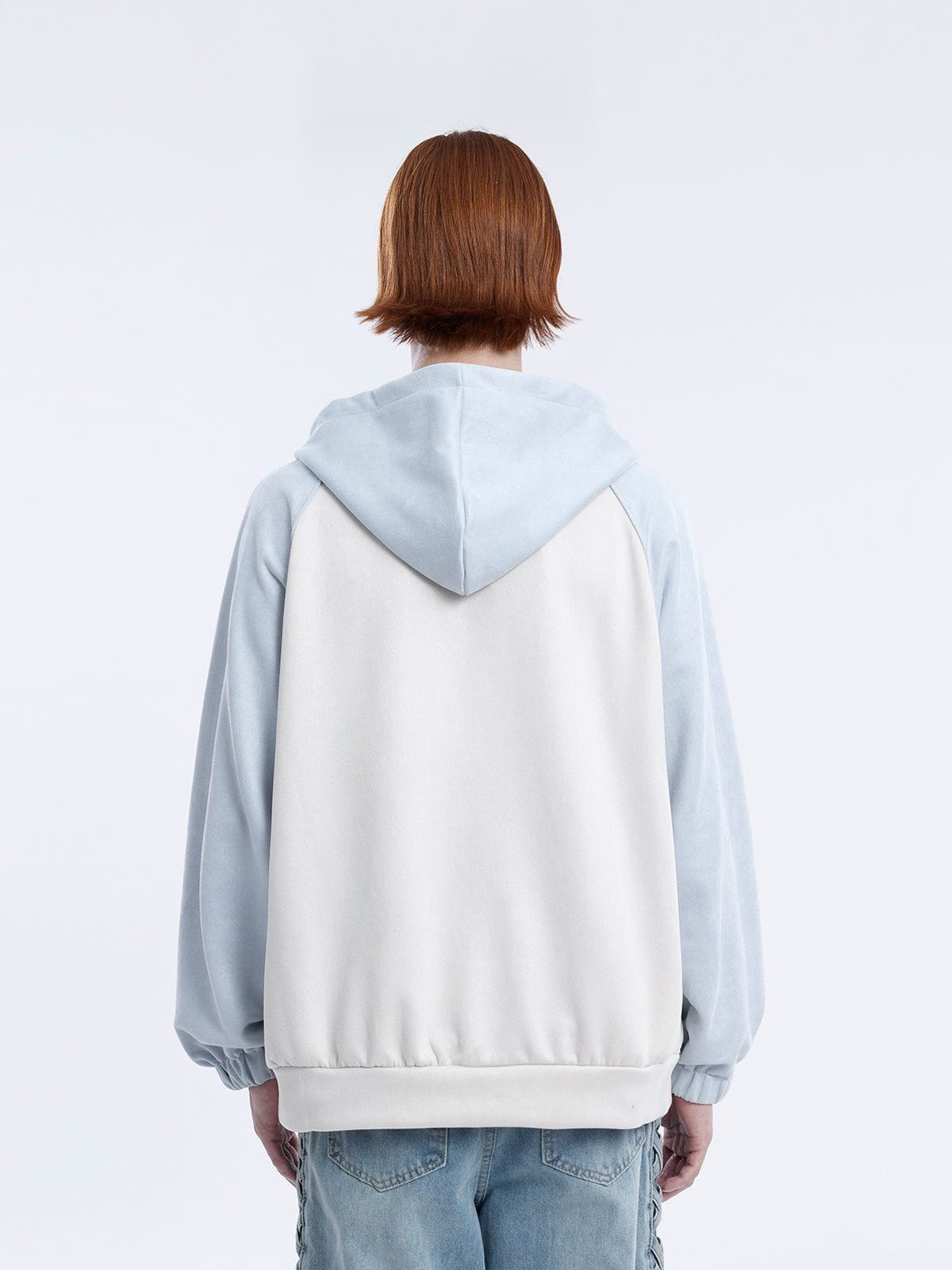 Aelfric Eden Suede Star Patchwork Zip Up Hoodie - Image 12