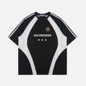 Aelfric Eden Patchwork Contrast Soccer Jersey