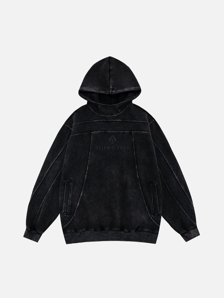 Aelfric Eden Ace of Spades Washed Pullover Hoodie