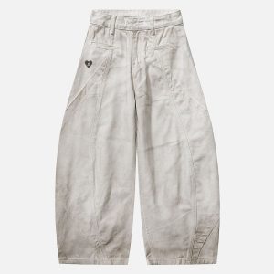 Aelfric Eden Dirt Color Super Baaggy Barrel Jeans