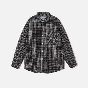 City Of Love Vintage Plaid Jacket