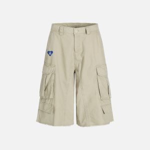 Aelfric Eden Multi-Pocket Longline Cargo Shorts