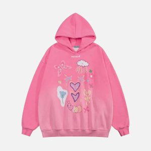 Aelfric Eden Cartoon Graphic Hoodie