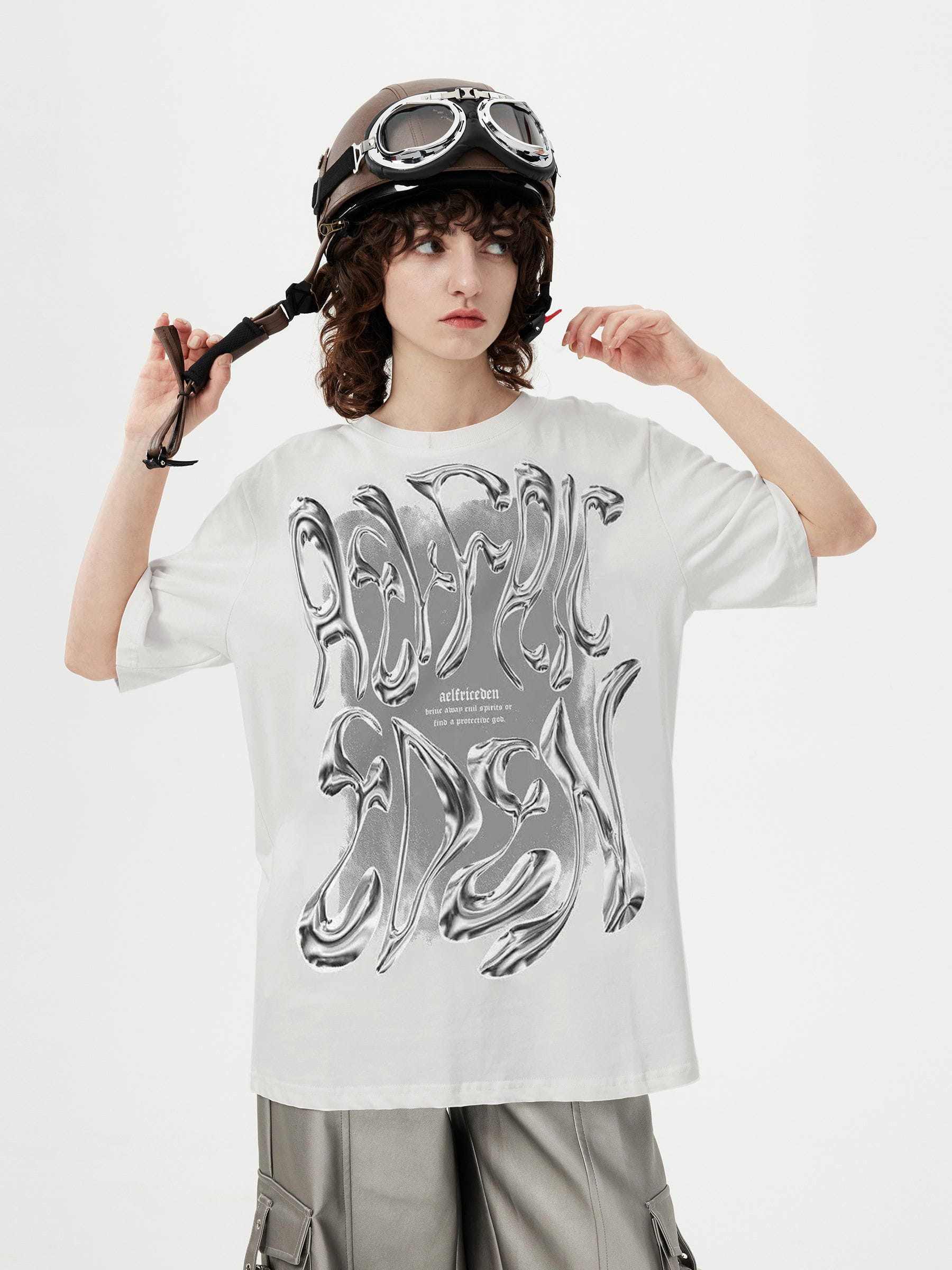 Aelfric Eden Futuristic Liquid Metal Design Tee - Image 6
