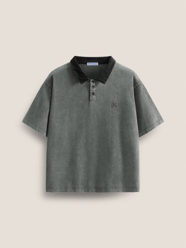 Aelfric Eden Essential a?? Washed Polo Tee