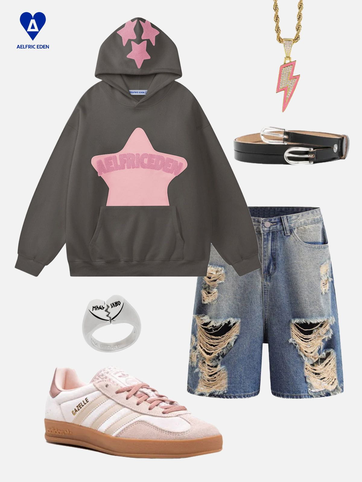 Aelfric Eden Vintage Embroidery Eden Star Hoodie - Image 3