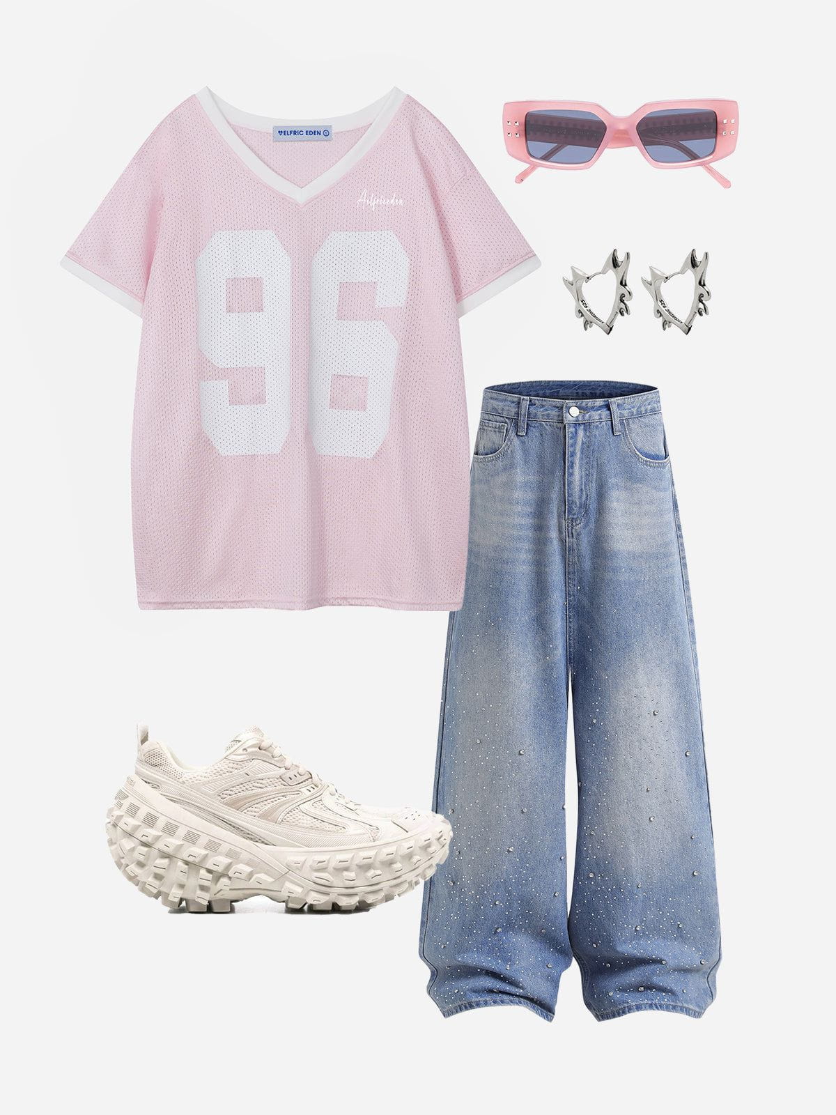 Aelfric Eden 96 Mesh V-Neck Football Jersey - Image 3