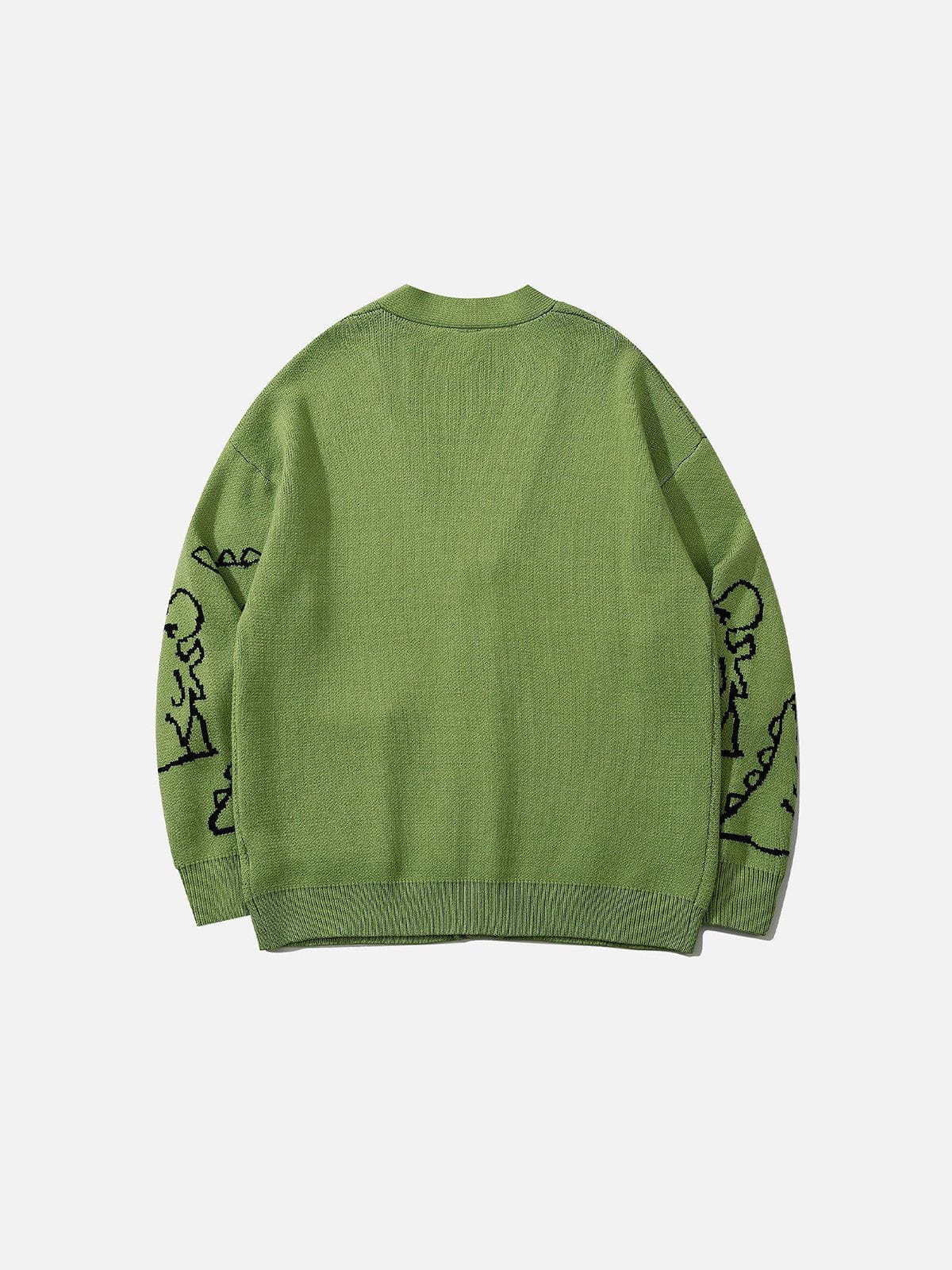 Aelfric Eden Dinosaur Graphic Knit Cardigan - Image 5