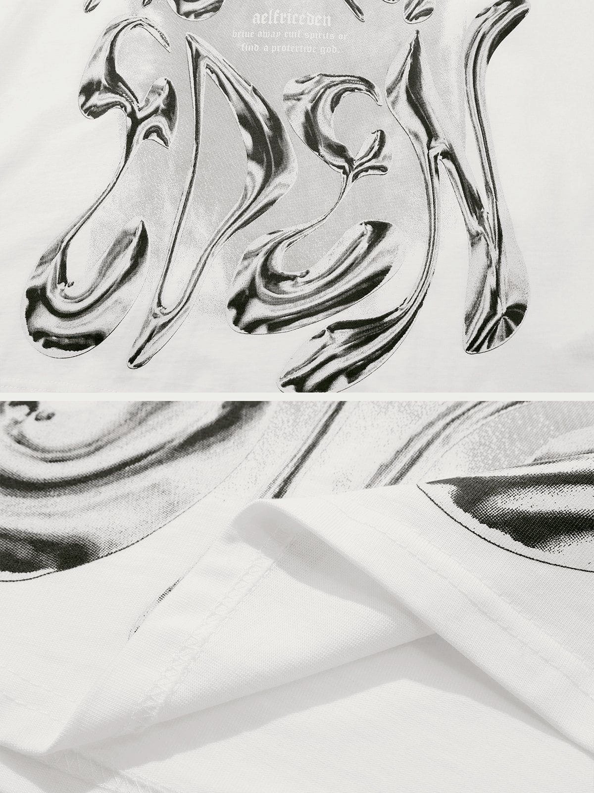 Aelfric Eden Futuristic Liquid Metal Design Tee - Image 9