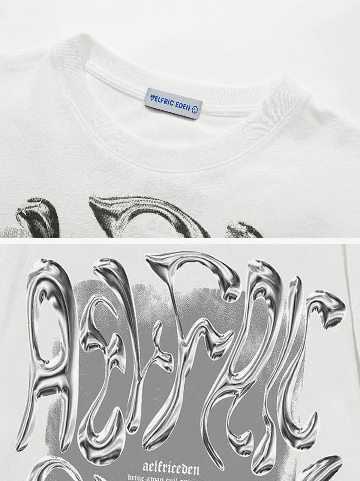 Aelfric Eden Futuristic Liquid Metal Design Tee - Image 7