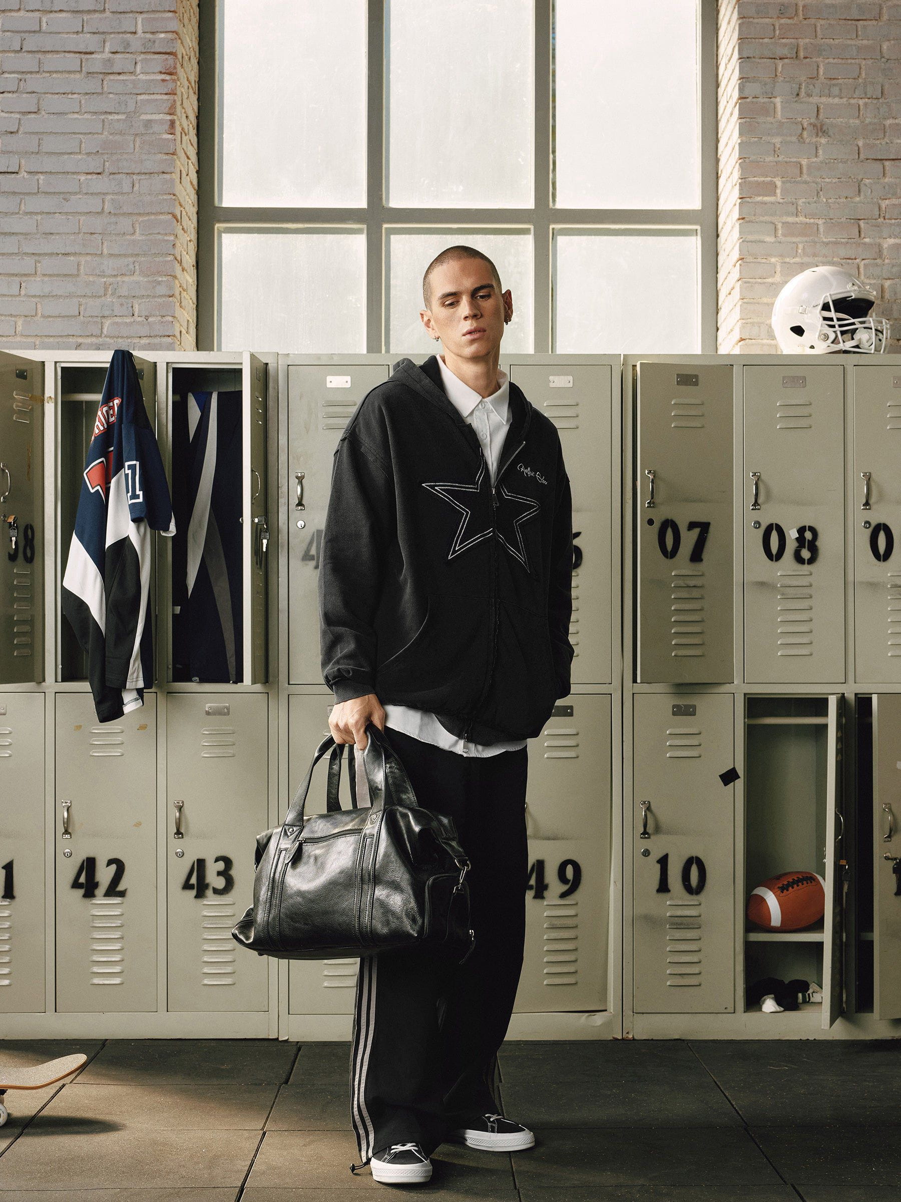 Aelfric Eden Star Applique Zip Up Hoodie - Image 5