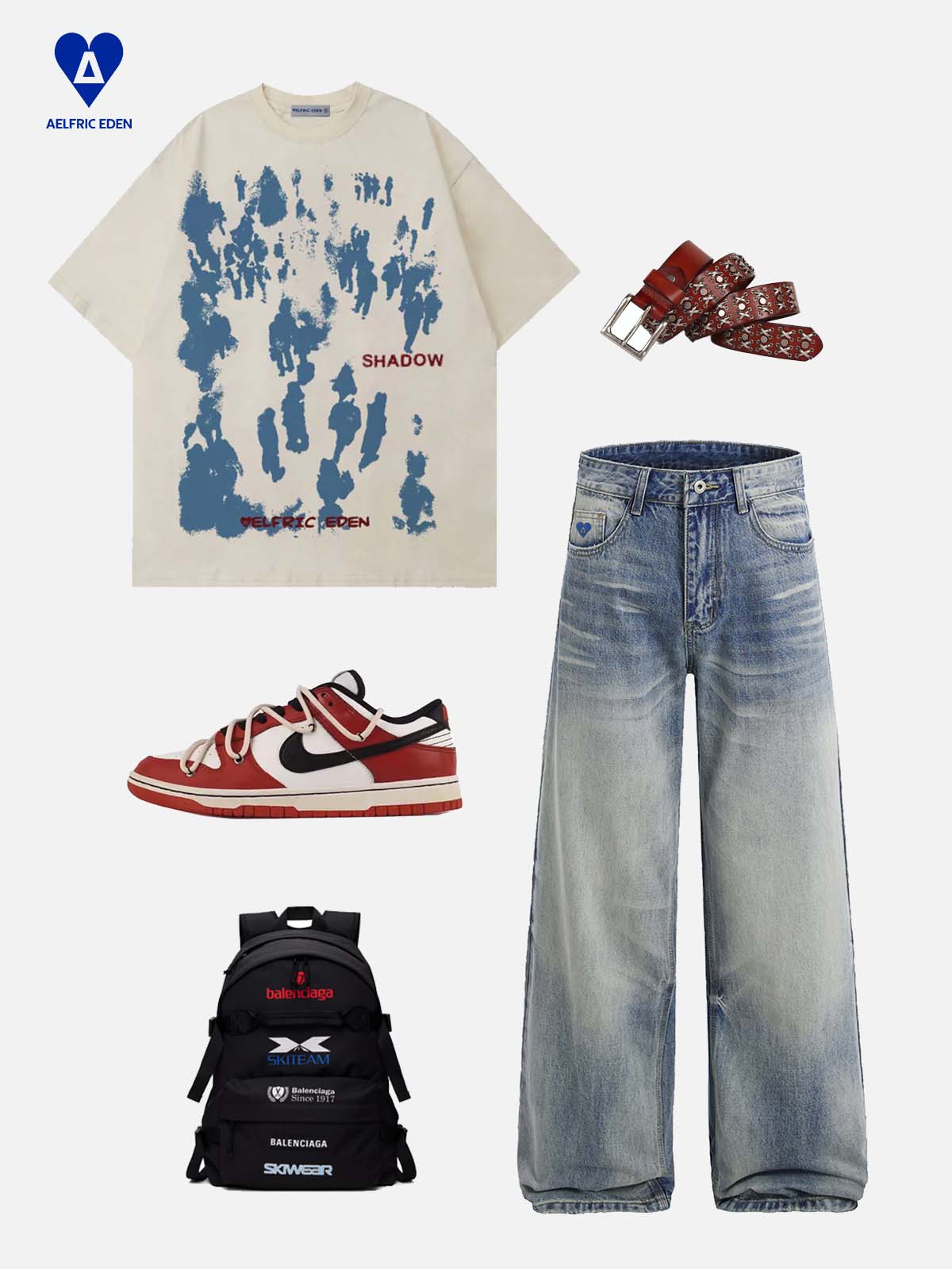 Aelfric Eden Fade Baaggy Jeans - Image 8