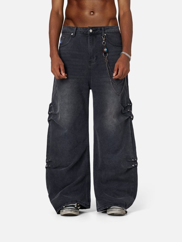 Aelfric Eden Pleated Baggy Jeans