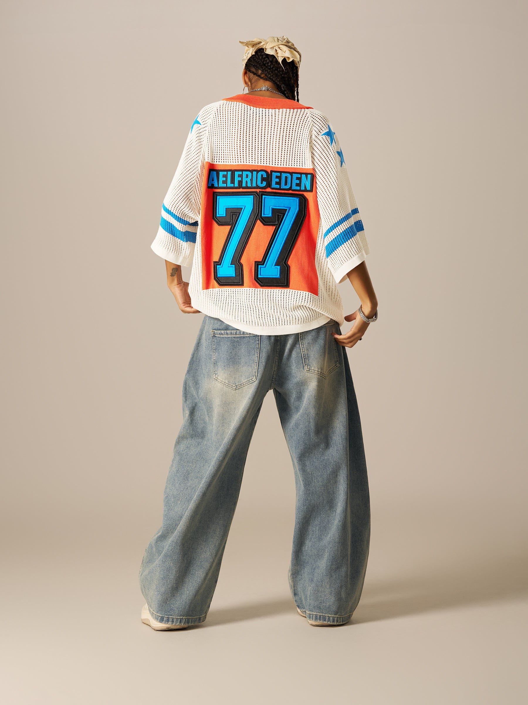 Aelfric Eden 77 Mesh V-Neck Knit - Image 4