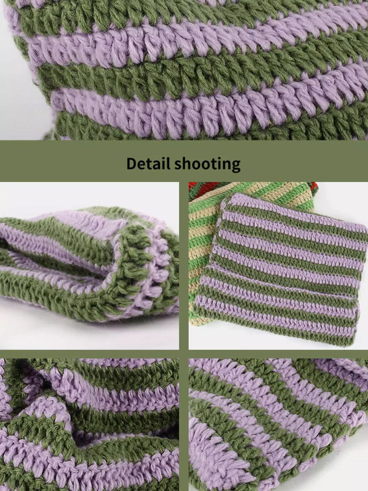 Stripe Cat Ear Beanie - Image 6
