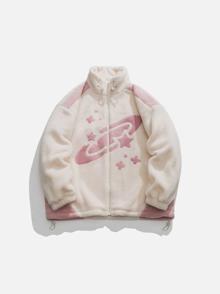 Aelfric Eden Star Graphic Sherpa Coat