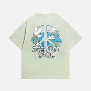 Aelfric Eden Peace Pigeon Graphic Tee