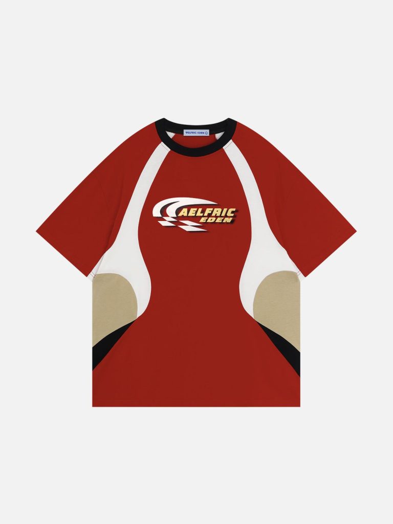 Aelfric Eden Color Blocking Racing Soccer Jersey