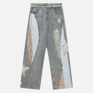 Aelfric Eden Patchwork Denim Jeans