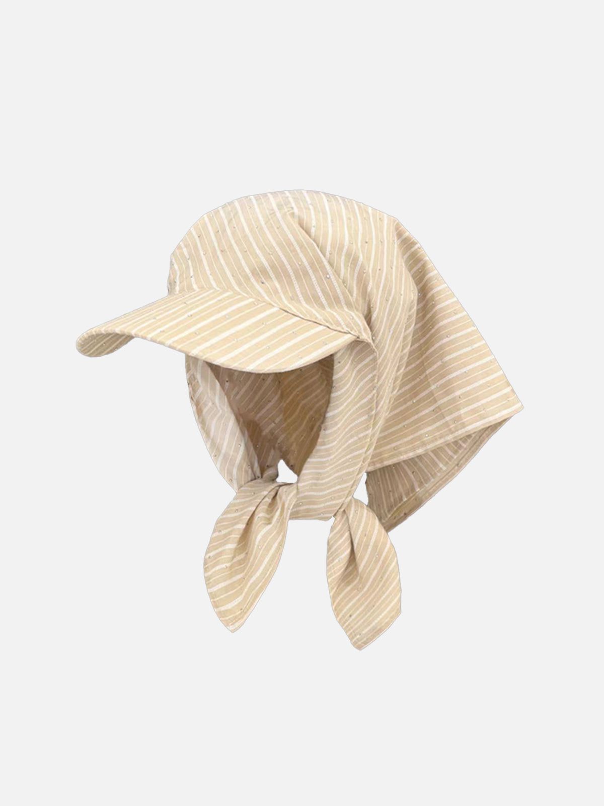 Stripe Rhinestone Bandana Cap - Image 3