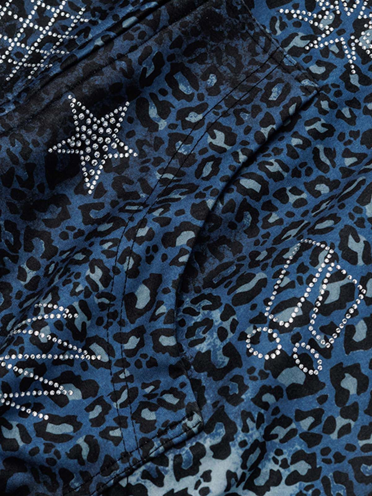 Aelfric Eden Leopard Rhinestone Zip Up Hoodie - Image 5