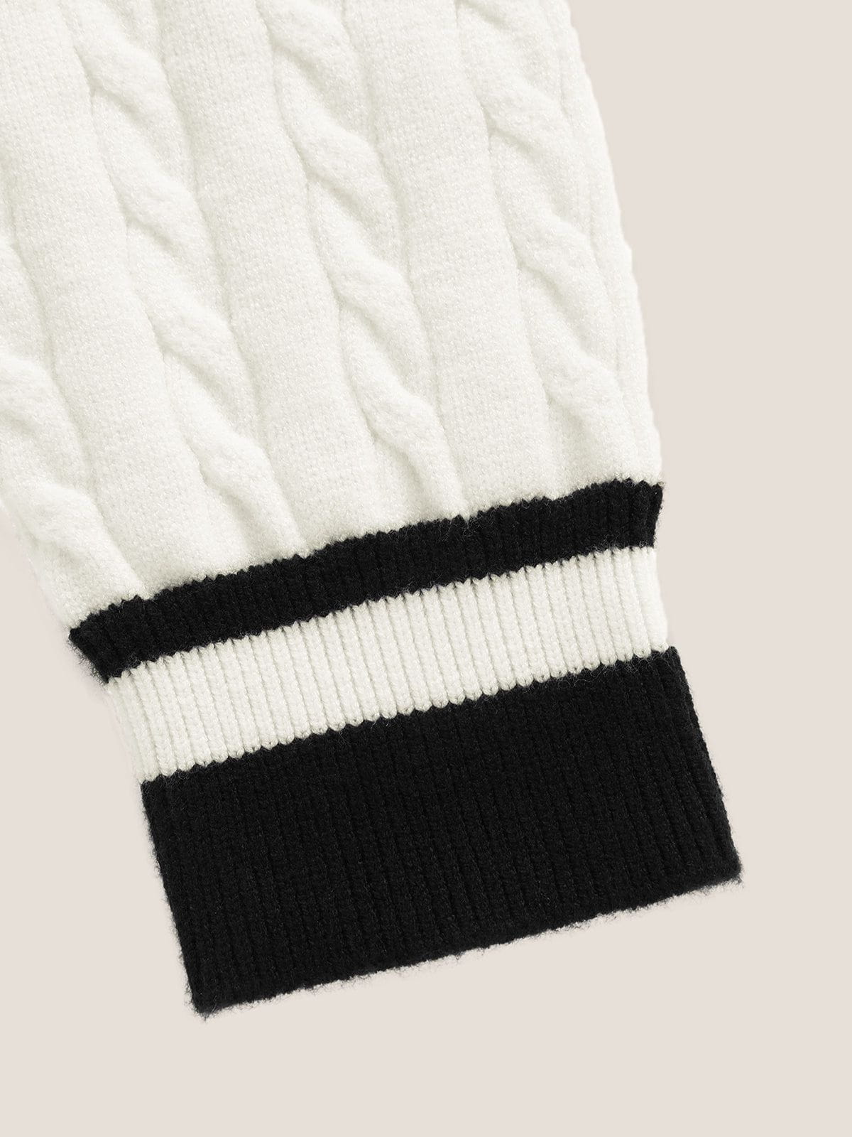 Aelfric Eden Essential Color Blocking Cable Sweater - Image 6