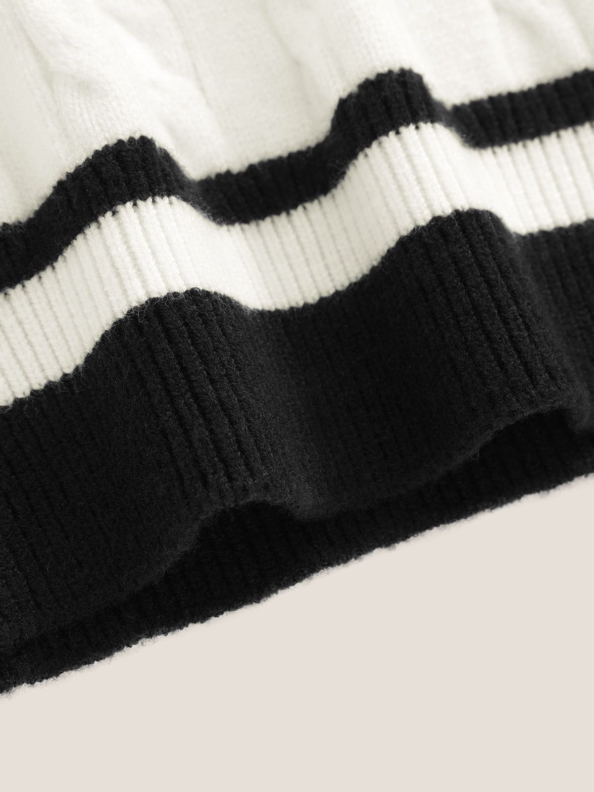 Aelfric Eden Essential Color Blocking Cable Sweater - Image 5