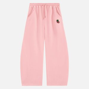 Aelfric Eden Cherry Embroidery Baaggy Barrel Sweatpants
