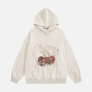 Aelfric Eden Cherry Print Pullover Hoodie