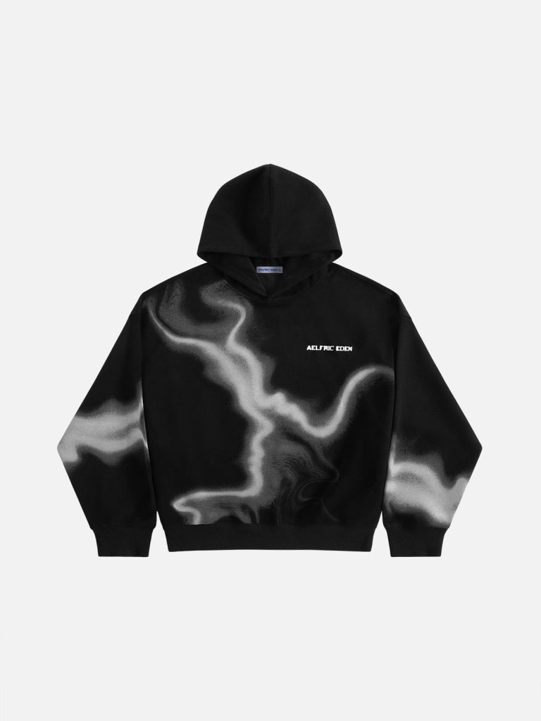 Aelfric Eden Thermal Imaging Blurring Print Pullover Hoodie
