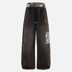 Aelfric Eden CAMO Double Waist Baaggy Sweatpants