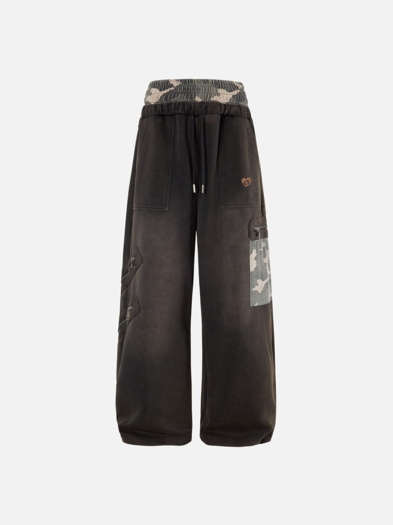 Aelfric Eden CAMO Double Waist Baaggy Sweatpants