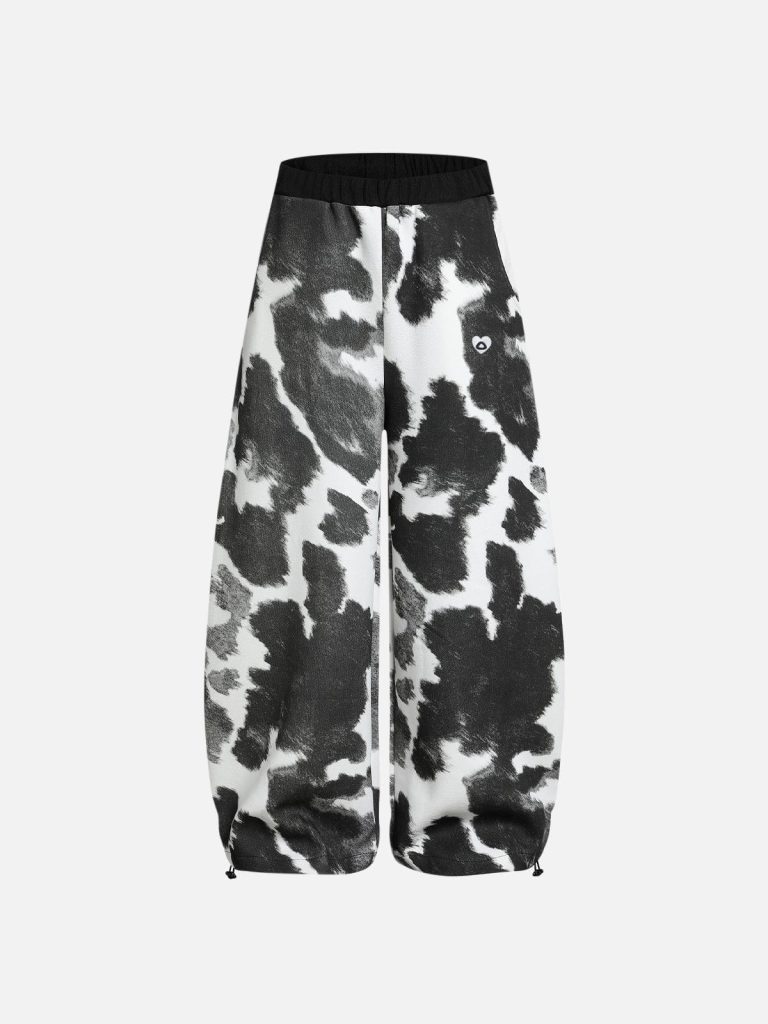 Aelfric Eden Cow Texture Baaggy Barrel Sweatpants