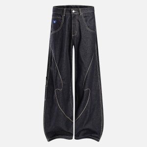 Aelfric Eden Stitch Raw Baaggy Jeans