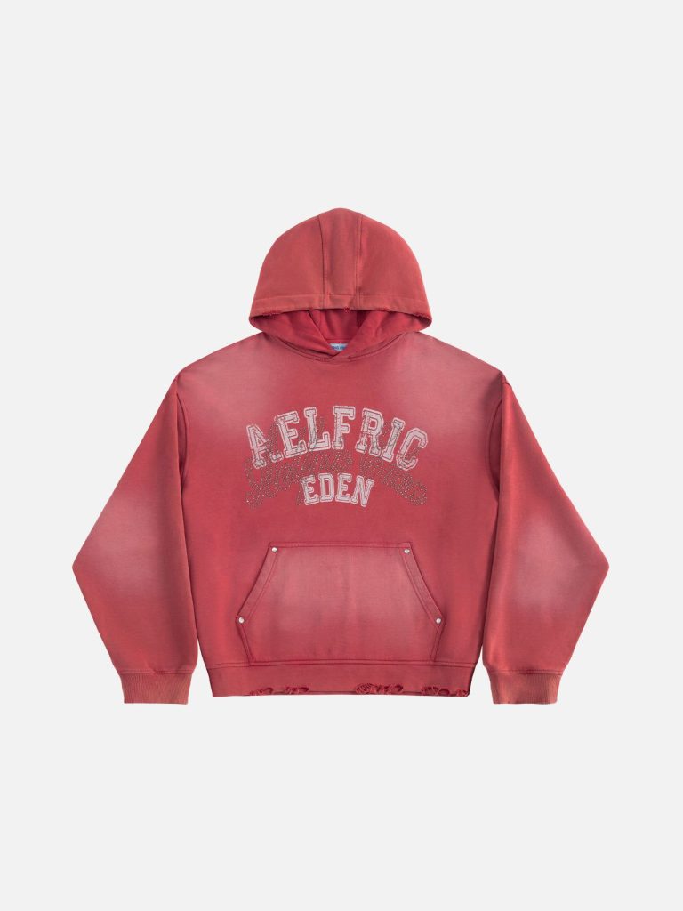 [Pre-Order] Aelfric Eden Rhinestone 77 Graphic Pullover Hoodie