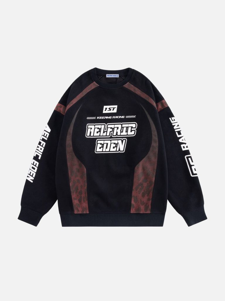 Aelfric Eden Leopard Racing Sweatshirt