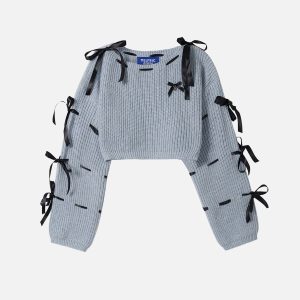 Aelfric Eden Bow Cropped Sweater