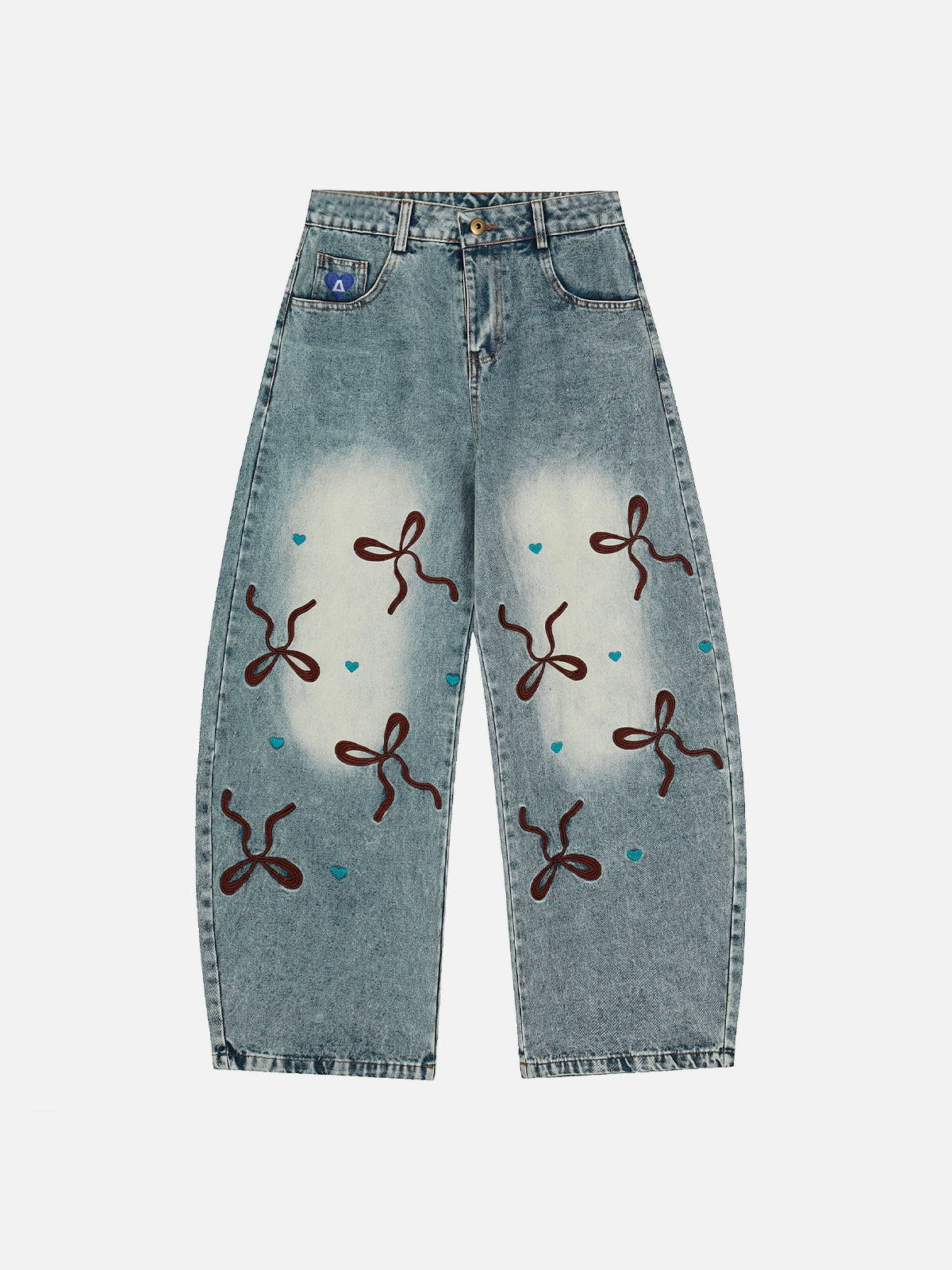 Aelfric Eden Bow Baaggy Barrel Jeans