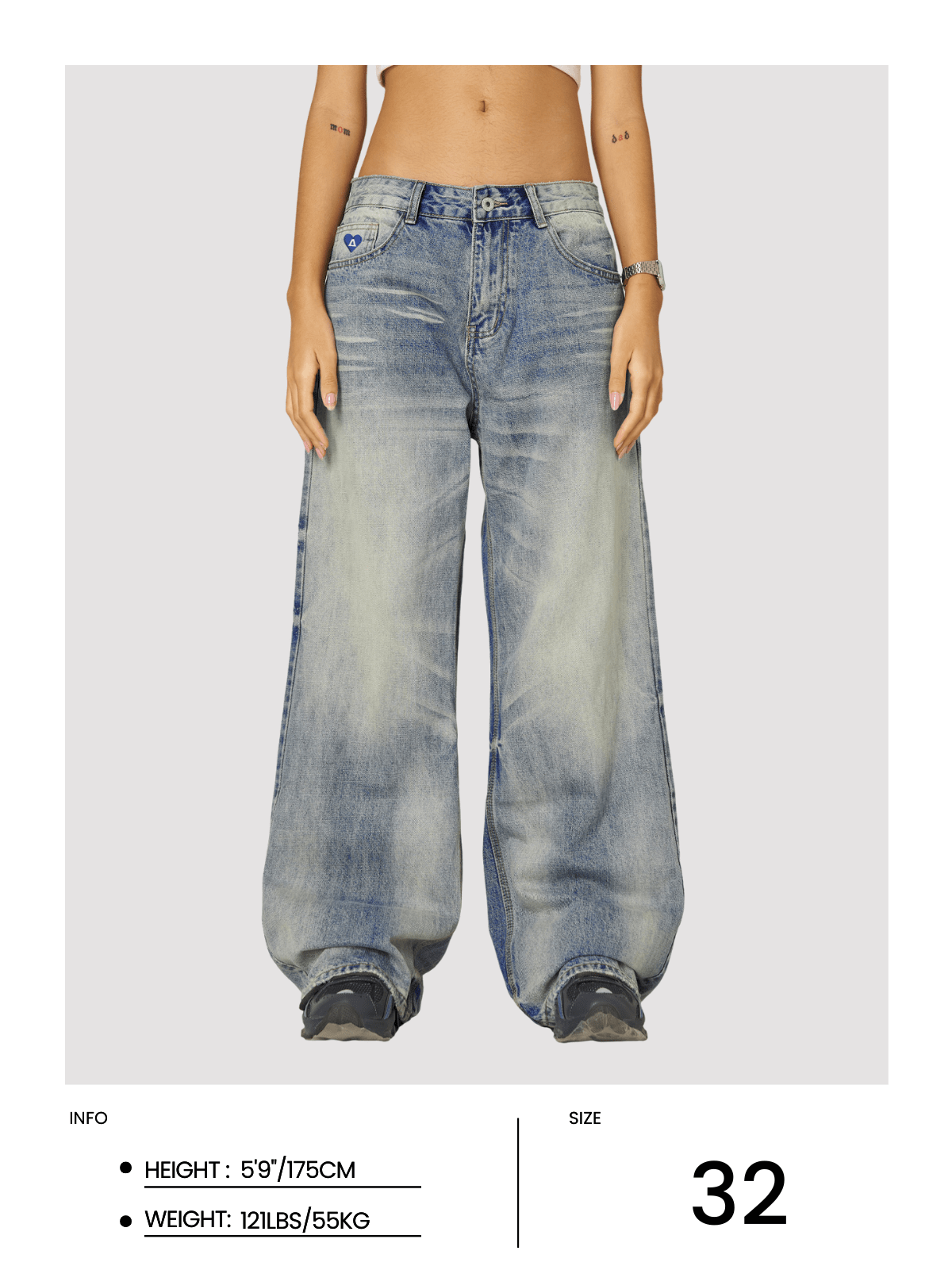 Aelfric Eden Fade Baaggy Jeans - Image 12