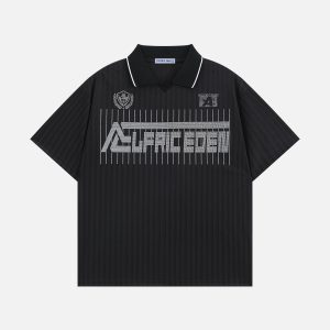 Aelfric Eden Hotfix Rhinestone Polo Soccer Jersey
