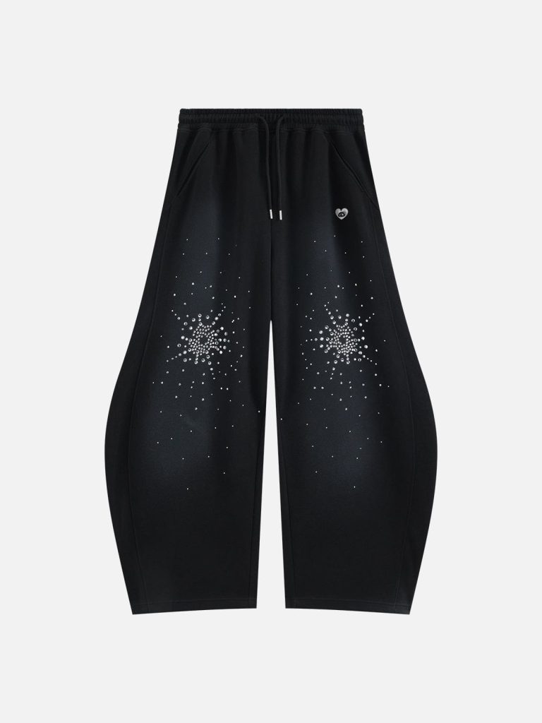 Aelfric Eden Floral Rhinestone Super Baaggy Barrel Sweatpants