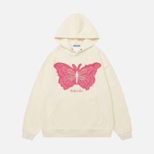 Aelfric Eden Denim Butterfly Hoodie