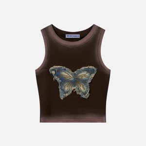 Aelfric Eden Denim Butterfly Tank Top