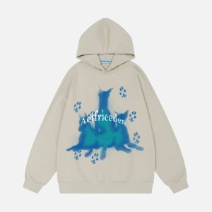 Aelfric Eden Blurring Doberman Graphic Hoodie