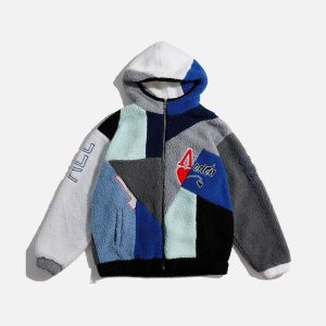 City Of Love Hooded Sherpa Coat